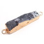 Agat druzy cu  margini electroplacate aur - L59