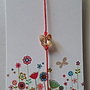 Bratara snur martisor reglabila cu piatra Swarovski Fluture 8mm Golden Shadow