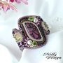 "Deep Purple" - Bratara bead-embroidery