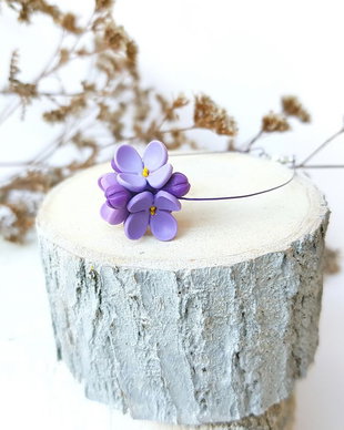 Bratara buchetel liliac
