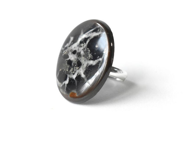 Inel din argint 925 si septarian