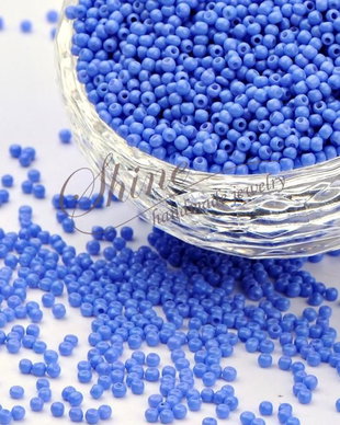 Margele de nisip Cornflower Blue, 2x1.5mm (20gr)
