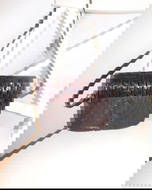 POSETA    VINTAGE   ITALIA , PIELE   NATURALA