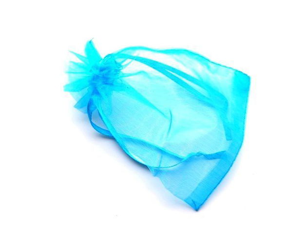 LAE68 - saculet organza bleu