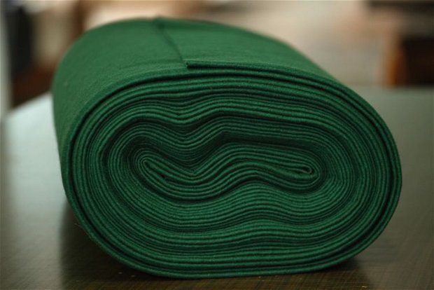 Fetru din lana -50x140cm- verde brad- 1.1.1.350