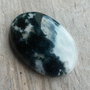 Cabochon agata moss, 34x24 mm