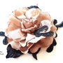 Brosa/Aplicatie pentru rochie/Flori textile