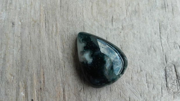 Cabochon agata moss, 22x17 mm