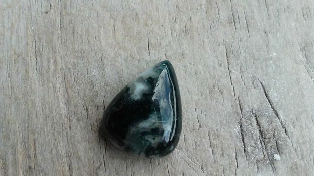 Cabochon agata moss, 22x17 mm