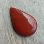 Cabochon red jasper, 35x22 mm