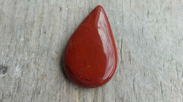 Cabochon red jasper, 35x22 mm