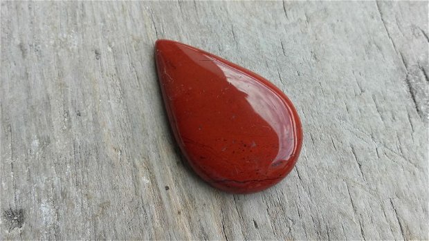 Cabochon red jasper, 35x22 mm