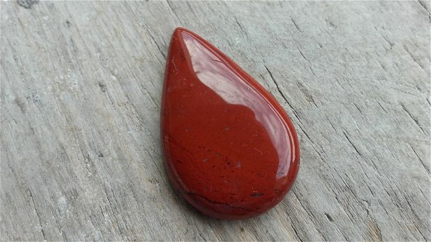 Cabochon red jasper, 35x22 mm
