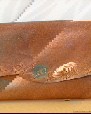 CLUCH HANDMADE PIELE NATURALA