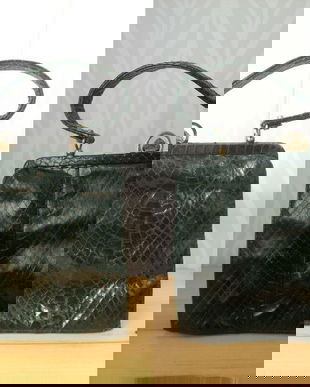 GEANTA VINTAGE 50S PIELE DE SARPE