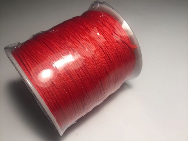 90m Șnur roșu (0,8mm) cu guta