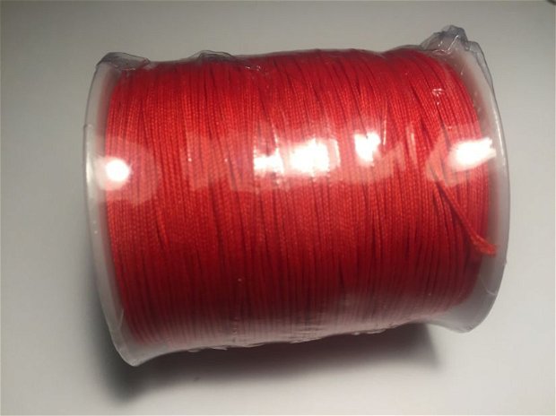 90m Șnur roșu (0,8mm) cu guta