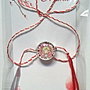 Brosa martisor cabochon sticla 14mm fetita