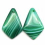 Green stripes agat-2 piese