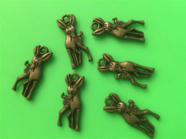 Charm(1,9x0,8cm) Bambi,nuanță bronz antic