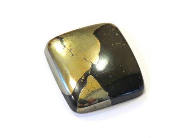 Inel reglabil din Argint 925 si Pirita in Magnetit / Apache Gold - IN639 - Inel negru auriu vintage, inel pietre semipretioase, cadou romantic elegant, inel statement patrat