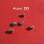 Tubulet tip Bali din argint .925 aprox 4x4.5 mm