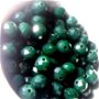 Margele cristale sticla verde marin dark 8 mm
