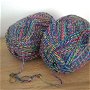 Fir de tricotat croșetat colorat lana acril degrade