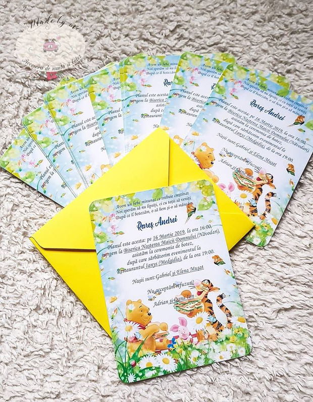 Invitatie botez Winnie the Pooh