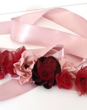 Brau/Cordon cu flori textile(REZERVAT)