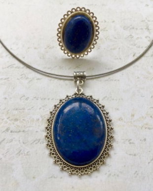Set lapis lazuli