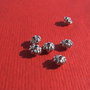 Disc ondulat din argint .925 rodiat aprox 3x4.5 mm