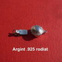 Inchizatoare din argint .925 rodiat aprox 9x18 mm (cu anourile)