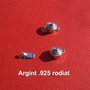 Inchizatoare din argint .925 rodiat aprox 9x18.5 mm (cu anourile)