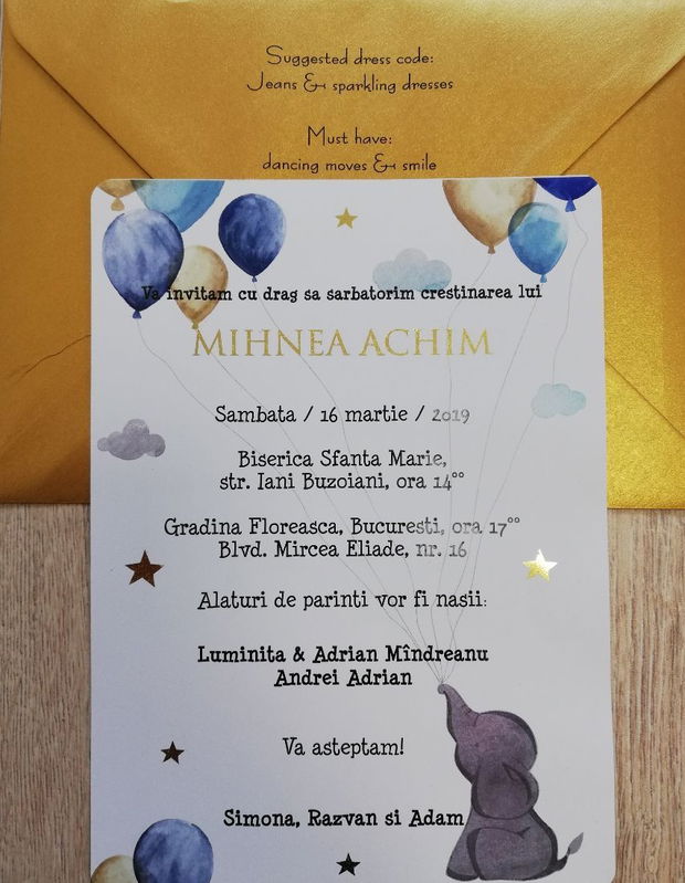 Invitatie elefant