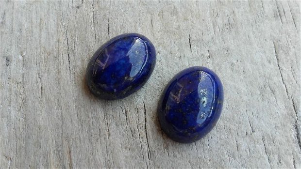 Cabochon lapis lazuli, 16x12 mm (2 buc)