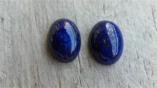 Cabochon lapis lazuli, 16x12 mm (2 buc)