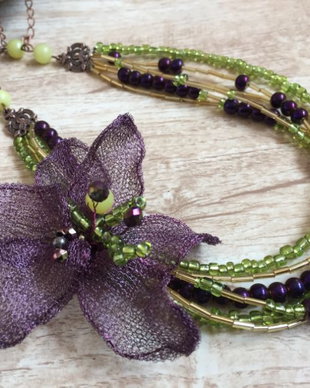 Colier Wire Flower