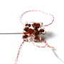 Martisor piesa de puzzle din rasina cu spartura de piatra semipretioasa