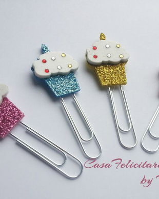 Agrafe pentru hartie decorate cu briose