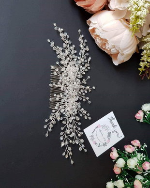 *Lois Bridal comb - Pieptan mireasa realizat din cristale