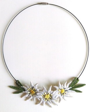 Colier Flori de colt  Edelweiss