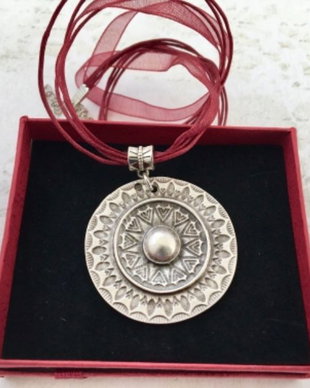 Colier MARTISOR zamac argintat