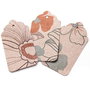 Etichete kraft - Floral - 12 buc - 170gr/mp  [ 78 x 30 mm ]