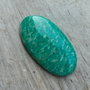 Cabochon amazonit rusesc, 35x20 mm