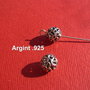Margica dantelata de aprox 7.5 - 8 mm din argint .925