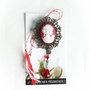 Pink Queen - brosa martisor camee aspect vintage