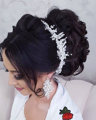 *Nelly-Set mireasă -Diadema și cercei