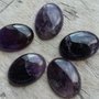 Cabochon ametist, 30x22 mm