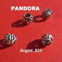 Margica tip PANDORA din argint .925 cu inimioare